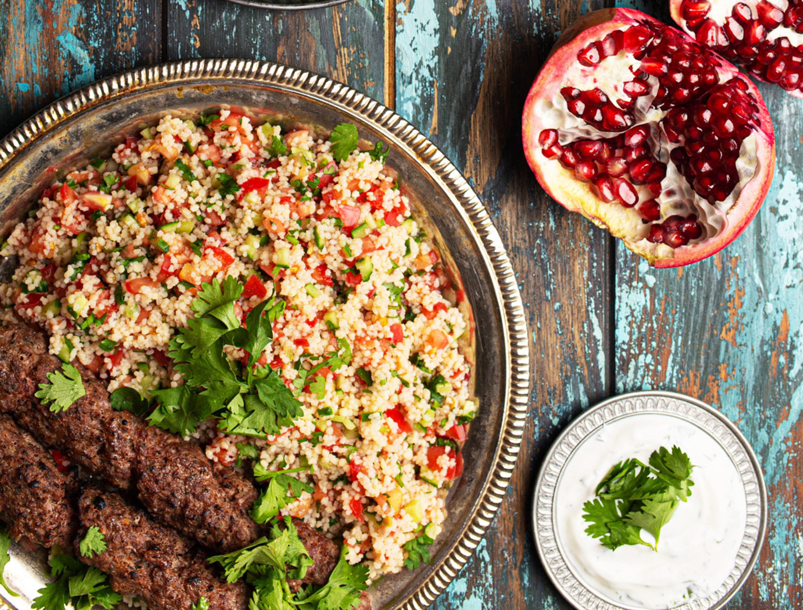 Arab Turkish assorted food from above